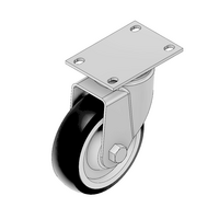 MODULAR SOLUTIONS ALUMINUM CASTER&lt;br&gt;4&quot; SWIVEL TOP PLATE
